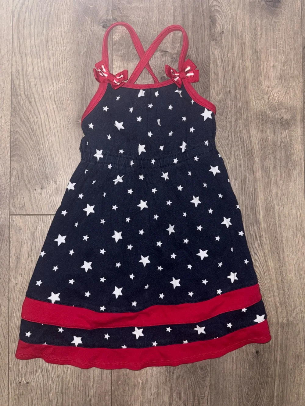 Gymboree Navy and Red Star Print Sundress